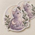 Custom Fine Glitter Stickers — illustrative material mockup